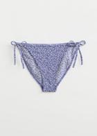 Other Stories Floral Jacquard Bikini Bottoms - Blue