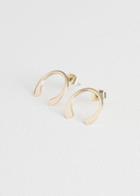 Other Stories Open Circle Earrings - Gold