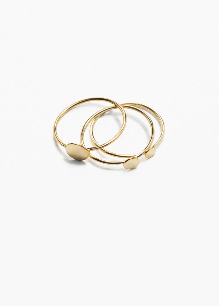 Other Stories Charm Multi Rings - Gold