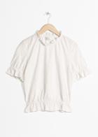Other Stories Embroidered Eyelet Top - White
