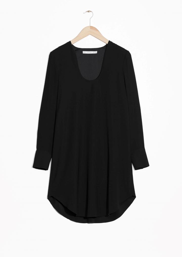 Other Stories Deep Neck Dress