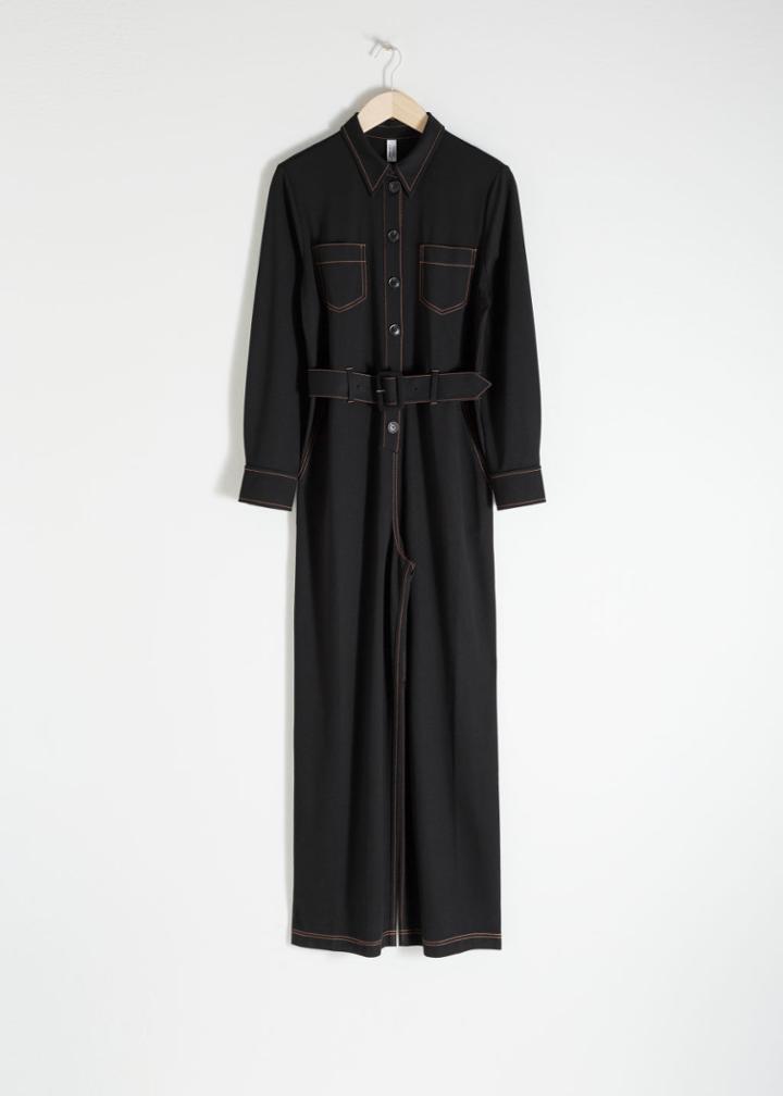 Other Stories Workwear Boiler Suit - Black