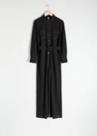 Other Stories Workwear Boiler Suit - Black