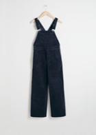 Other Stories Wide Corduroy Overalls - Blue