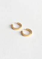 Other Stories Sterling Silver Mini Hoop Earrings - Gold