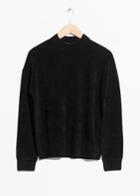 Other Stories Chenille Sweater - Black