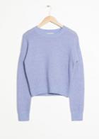 Other Stories Fuzzy Sweater - Blue