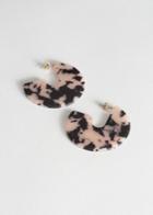 Other Stories Multicoloured Resin Hoops - Black