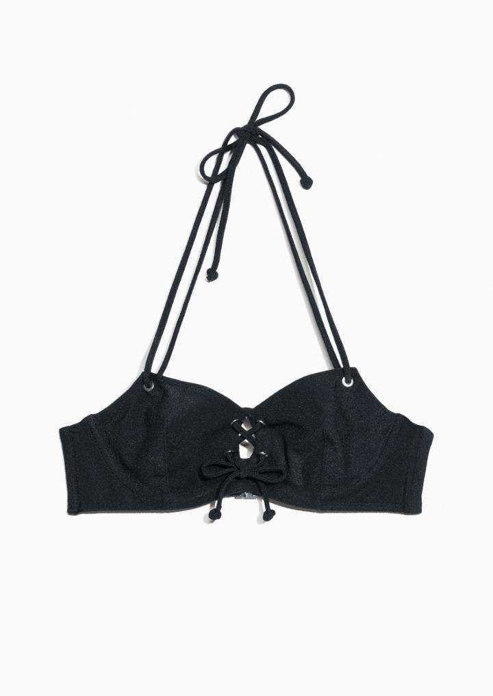 Other Stories Lace-up Underwire Bikini