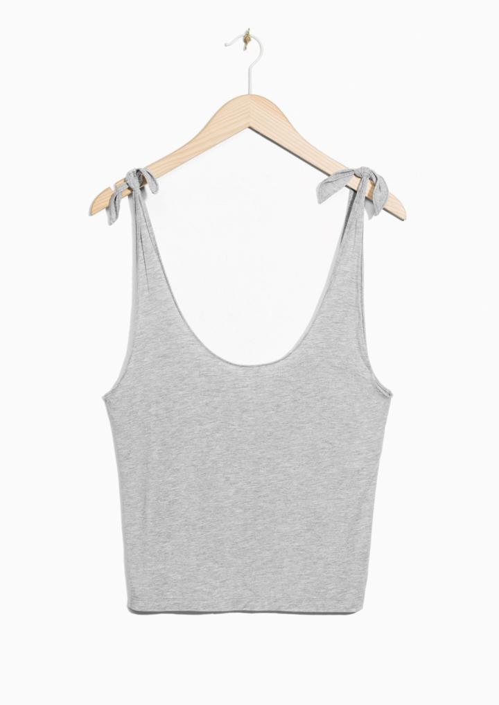 Other Stories Shoulder Tie Top