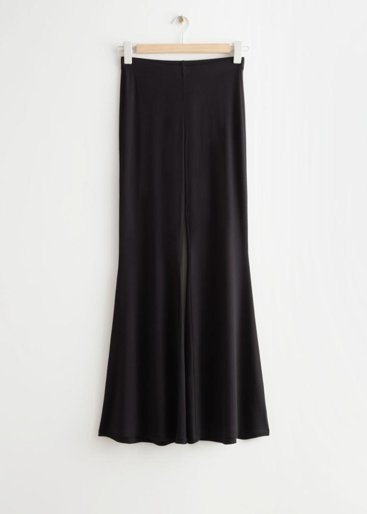 Other Stories Flared Trousers - Black