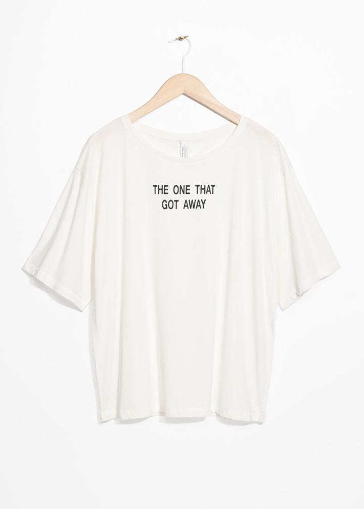 Other Stories Slogan Tee - White