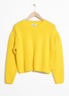 Other Stories Knitted Puff Sweater - Yellow