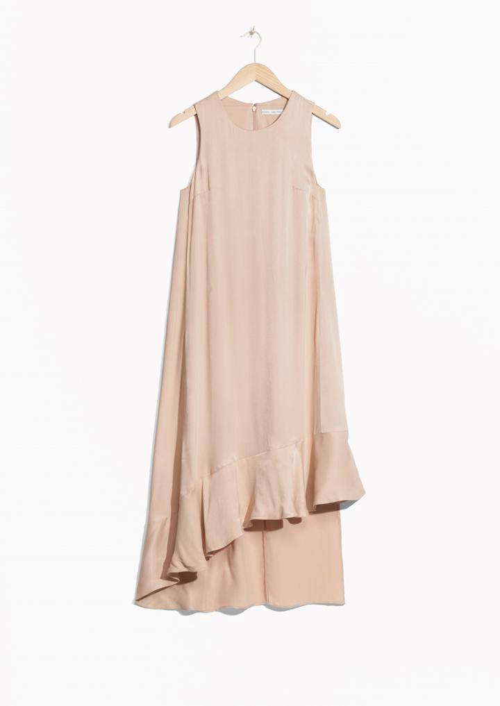 Other Stories Lustrous Frilled Dress
