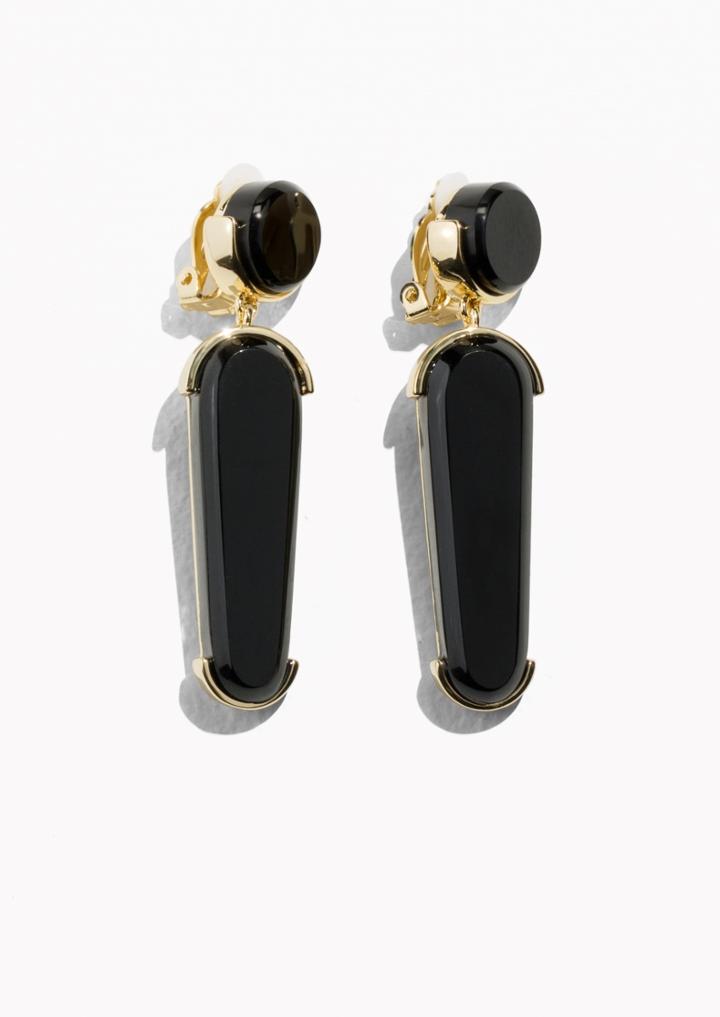 Other Stories Charm Stone Earrings