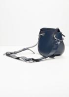Other Stories Mini Leather Saddle Bag - Blue