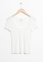 Other Stories Scooped Neck Cotton Top