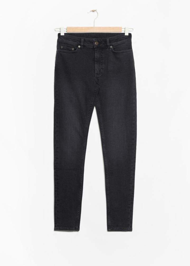 Other Stories Ultra Slim Fit Denim - Black