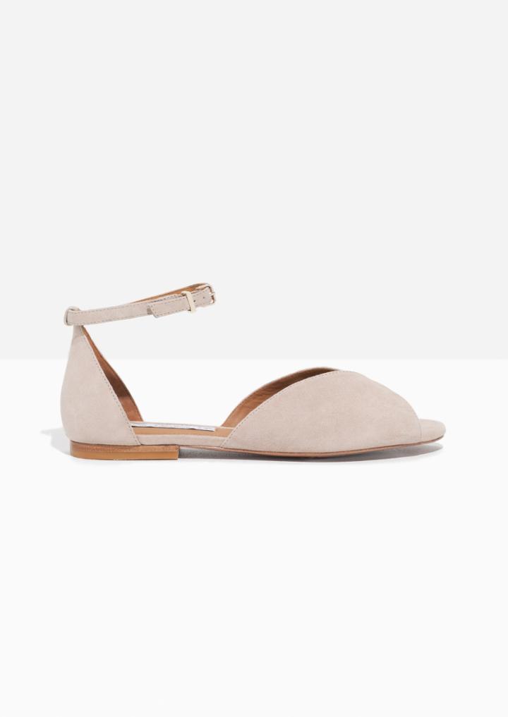 Other Stories Suede Strap Sandal