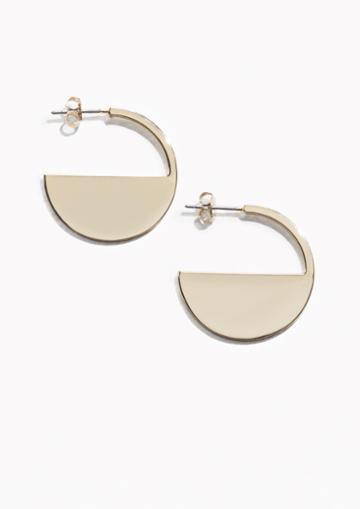 Other Stories Half Moon Earrings