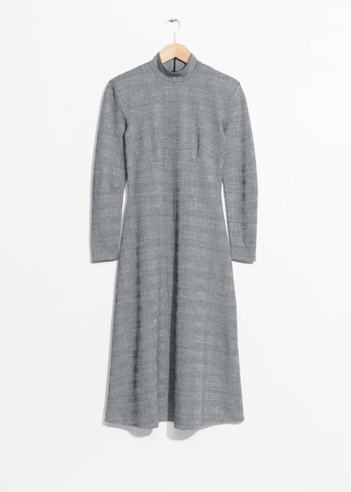 Other Stories Mock Neck Dress - Black