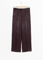 Other Stories Tailored Straight Trousers - Blue
