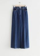 Other Stories Straight Press Crease Jeans - Blue