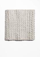 Other Stories Knitted Wool Snood - White