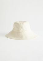Other Stories Linen Bucket Hat - White