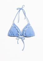 Other Stories Frill Triangle Bikini Top