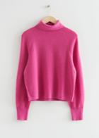 Other Stories Cashmere Turtleneck Sweater - Pink