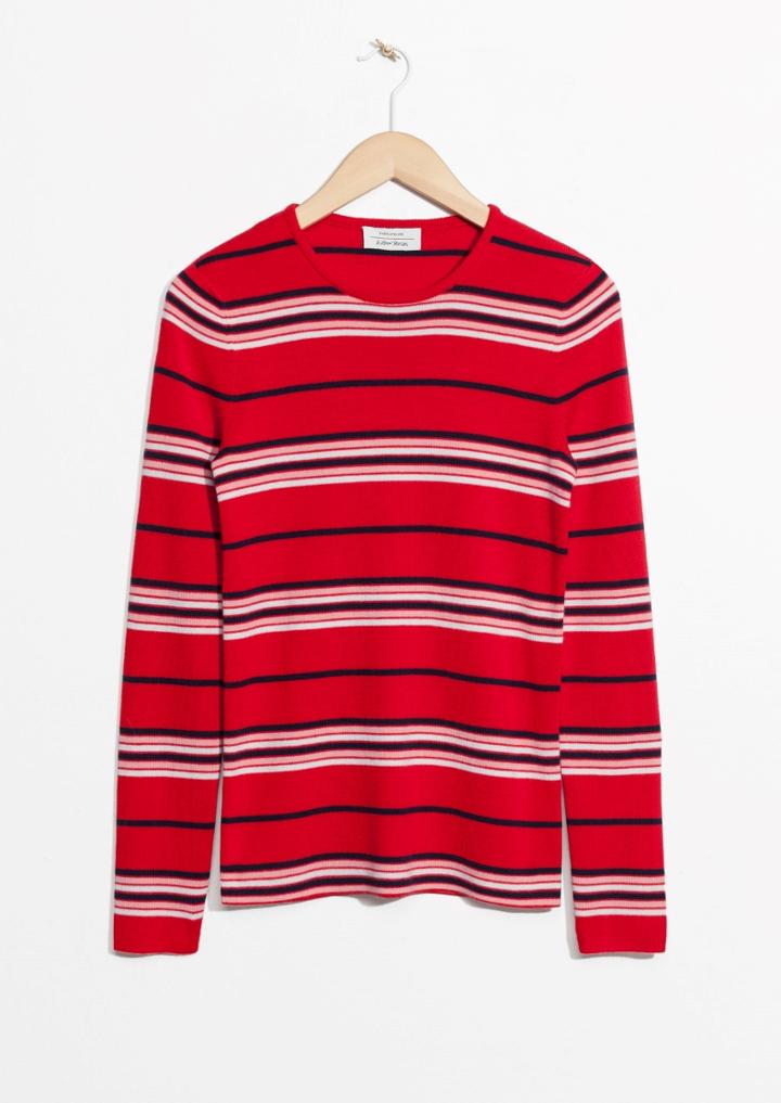 Other Stories Striped Knit Top