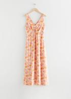 Other Stories Printed Sleeveless Maxi Dress - Pink