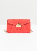 Other Stories Circle Detail Leather Mini Bag - Red