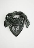 Other Stories Square Paisley Scarf - Green