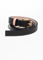 Other Stories Two Tone Slender Leather Belt