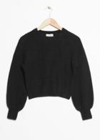 Other Stories Cropped Sweater - Black