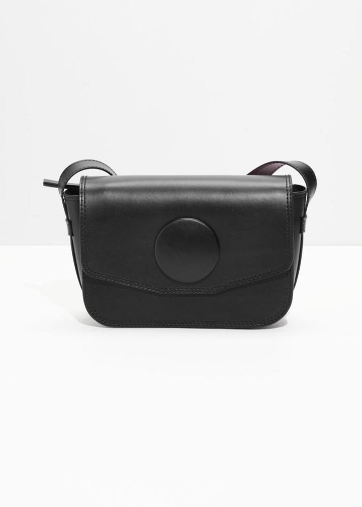 Other Stories Mini Snap Saddle Bag - Black