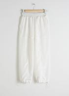 Other Stories Drawstring Jogger Trousers - White