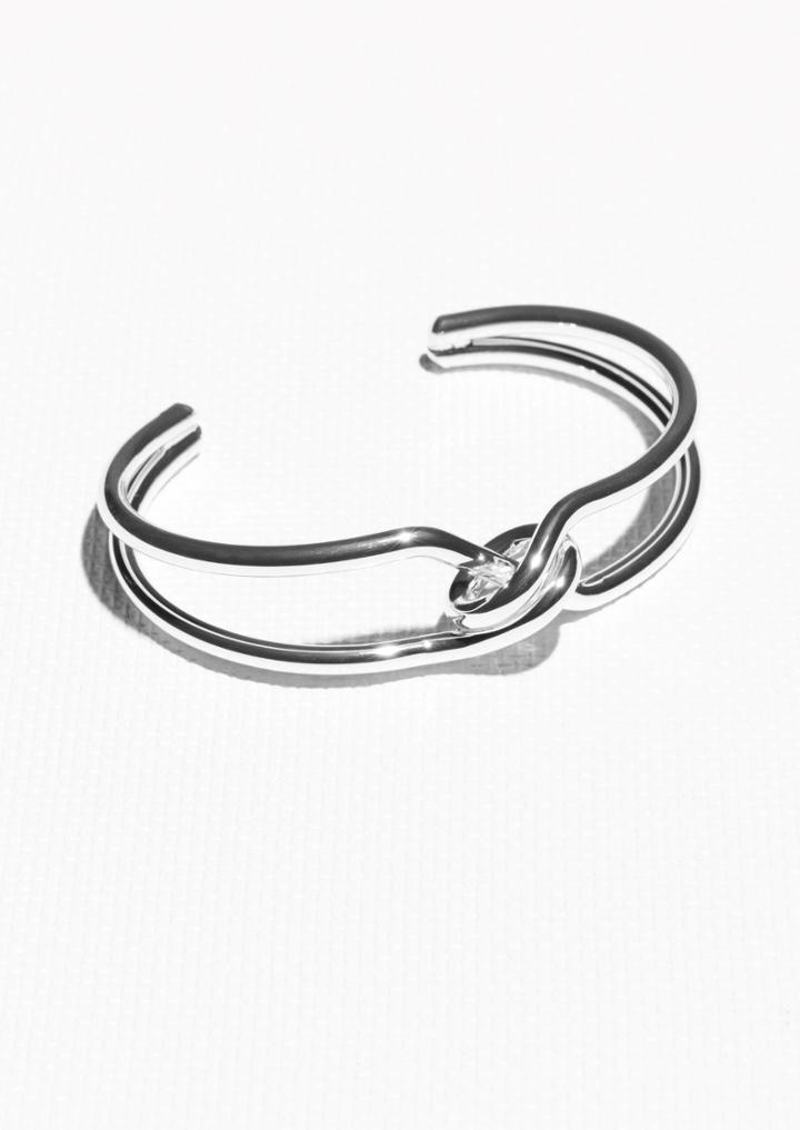 Other Stories Tangled Silver Cuff