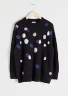 Other Stories Oversized Dotted Sweater - Black