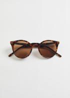 Other Stories Round Classic Sunglasses - Beige