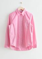 Other Stories Classic Cotton Shirt - Pink