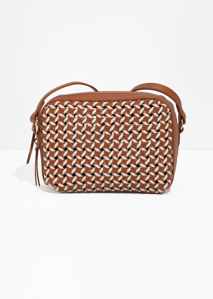 Other Stories Braided Shoulder Bag - Orange