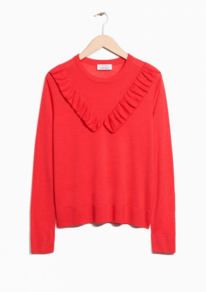 Other Stories Merino Wool Frills Knit