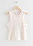 Other Stories Knitted Tank Top - White