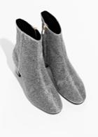Other Stories Ankle Boots - Silver
