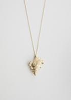 Other Stories Seashell Pendant Necklace - Gold