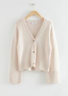 Other Stories Oversized Wool Knit Cardigan - Beige