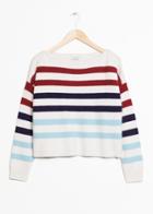 Other Stories Multicoloured Stripe Sweater - White